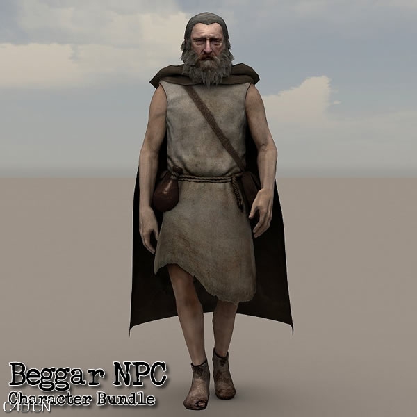 乞丐NPC模型 DEXSOFT-GAMES: Beggar NPC Character Bundle by Sebastian Barz - C4D之家 - beggar_banner.jpg