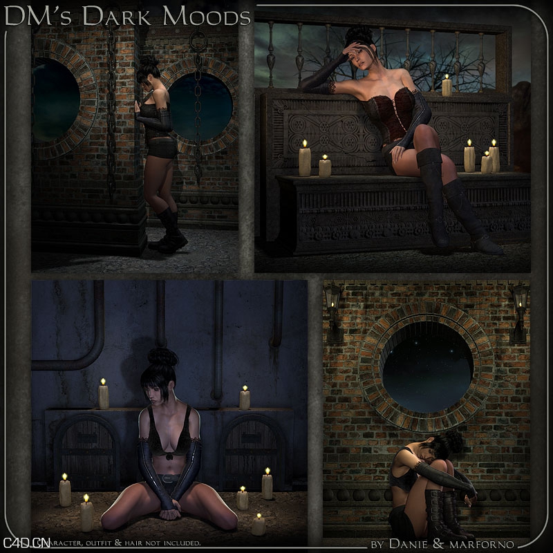 模特poser模型Renderosity DM’s Dark Moods
