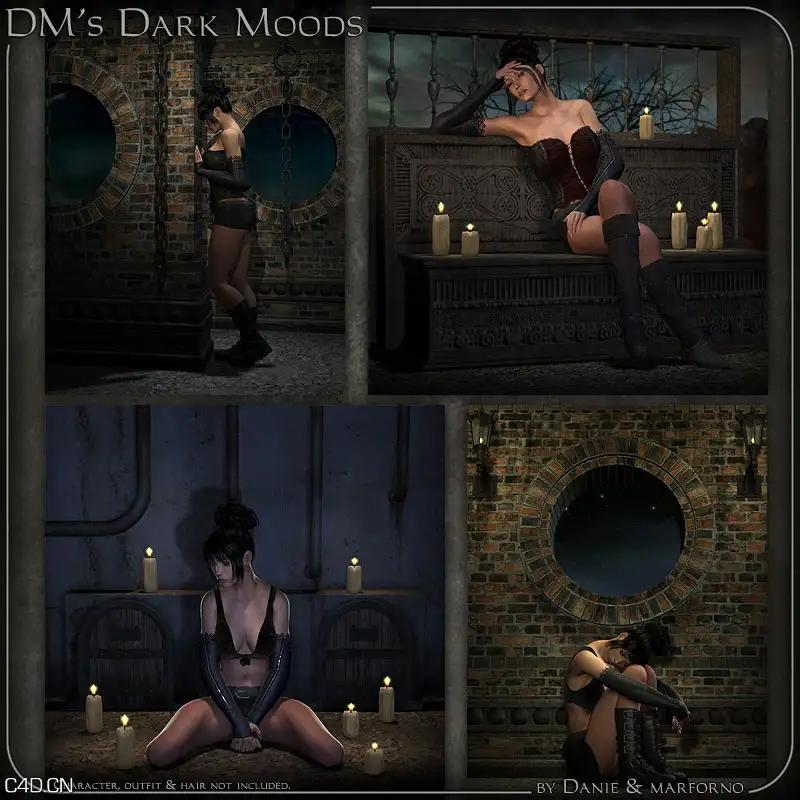 模特poser模型Renderosity DM’s Dark Moods