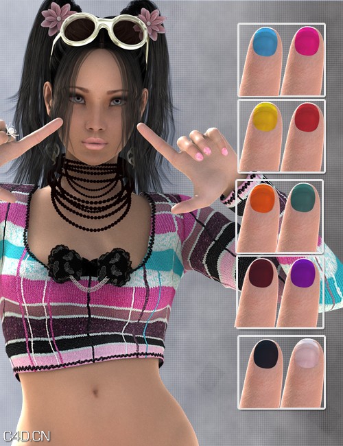 美甲女性poser模型 Daz3D Daiyu V5