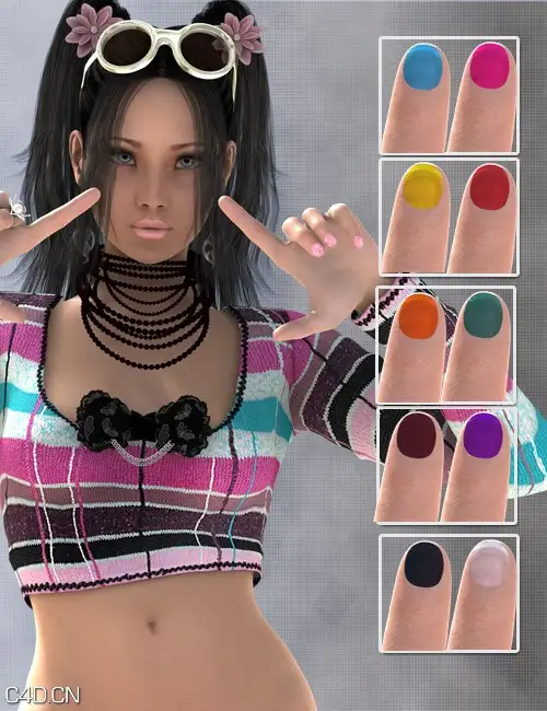 美甲女性poser模型 Daz3D Daiyu V5