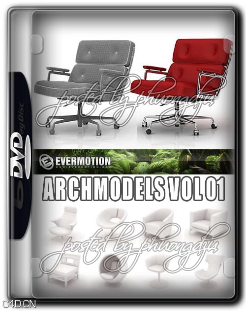 沙发/椅子3D模型合集 Evermotion Archmodels Vol 01 - C4D之家 - 5c524199e42d77d255293b196481d1b2.jpg