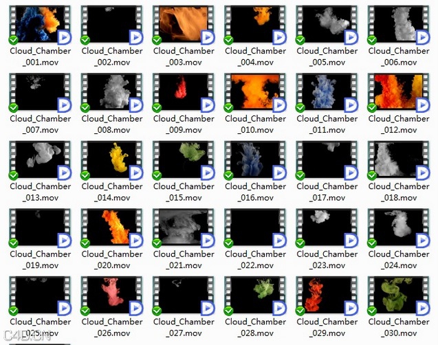 31个烟雾水墨视频素材 Rampant Cloud Chamber HD Elements