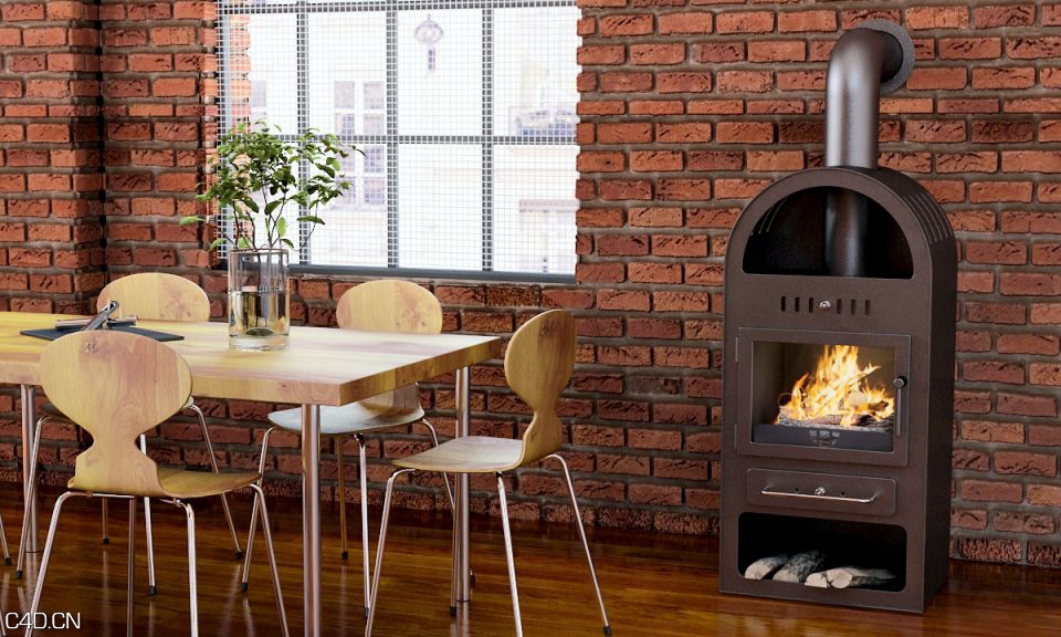 64个不错的壁炉设备3D模型合集 Evermotion – Archmodels vol 97