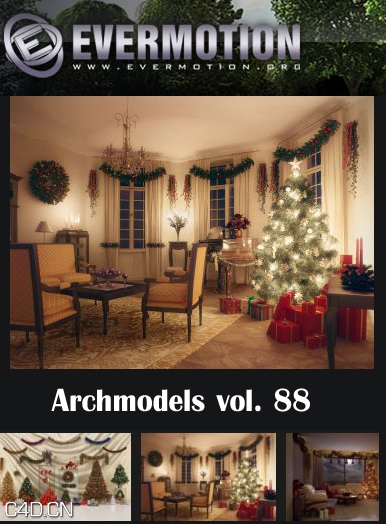 圣诞装饰品3D模型合集 Archmodels vol 88