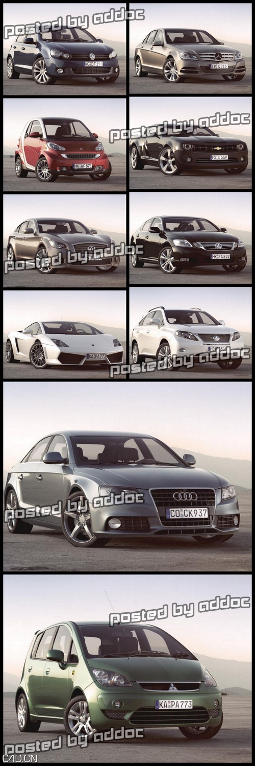 豪华轿车3D模型 3D Models – PK3D Studio – HD Cars vol. 4 - C4D之家 - 3baeaea65450303504a4c4d7ae245443.jpeg