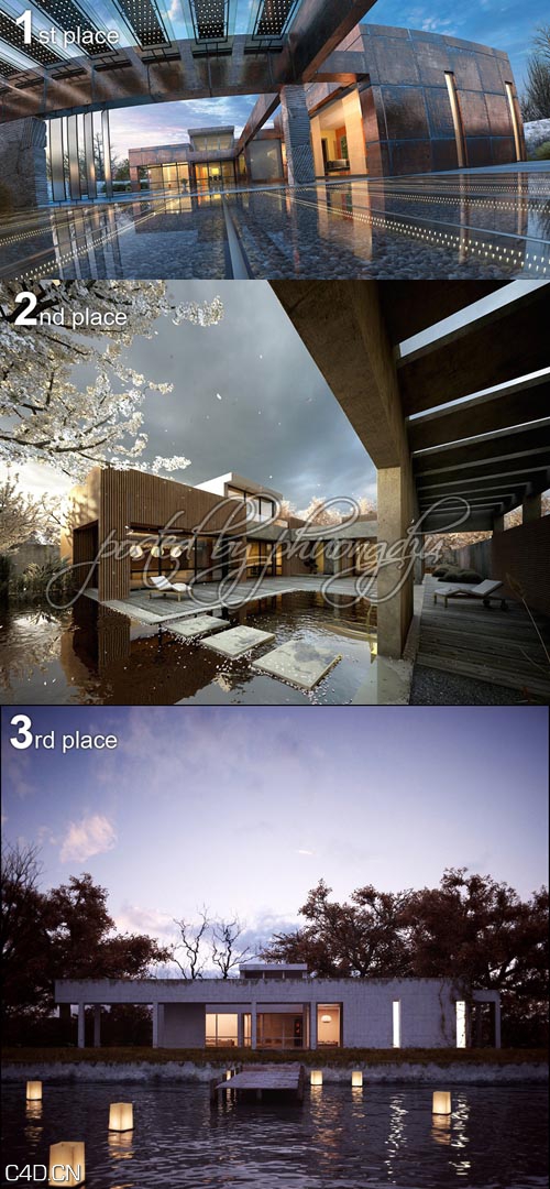 EV室外建筑获奖模型 Evermotion Competition Winners