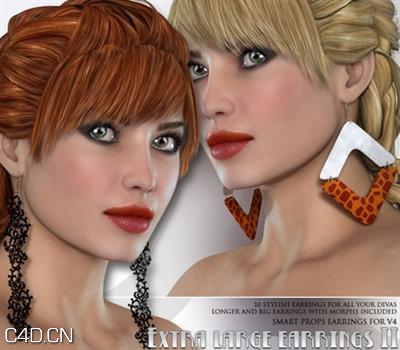 Extra Large Earrings – 3D models