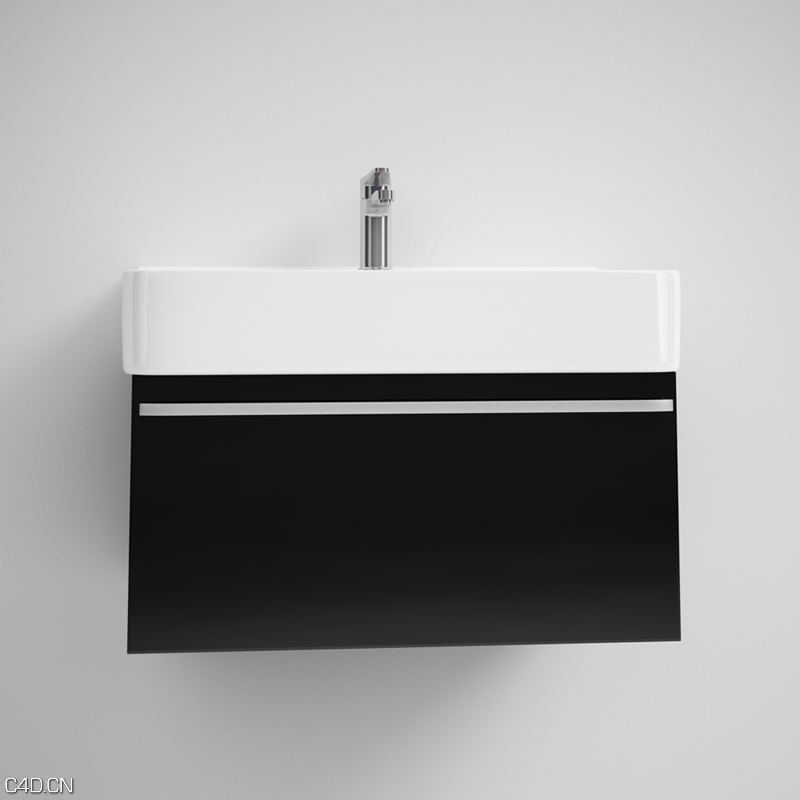 卫生间设施3D模型(浴柜、台盆等) CGAxis Bathroom Set 01 - C4D之家 - 001_1.jpg