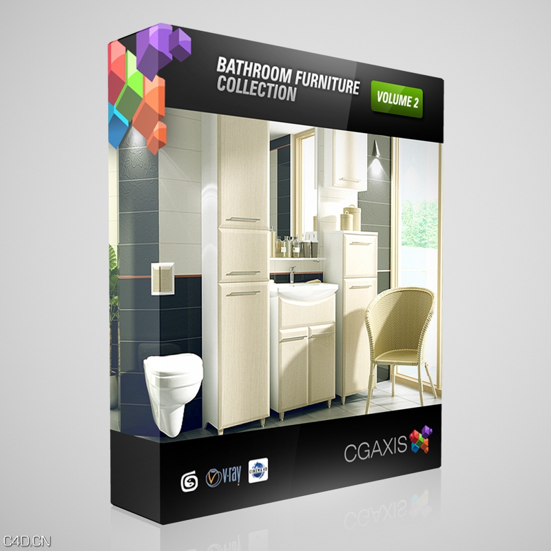卫浴物品3D模型合集 CGAxis Models Volume 2: Bathrooms - C4D之家 - BOX2.jpg