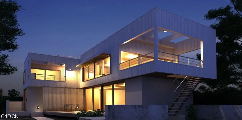 室外建筑：别墅3D模型 Evermotion Archexteriors vol 2 - C4D之家 - bd228f2ee556c17df46d24b2ef222aaa.jpg