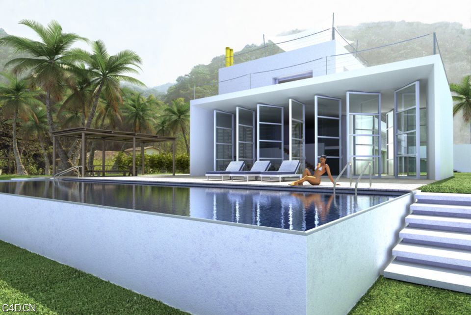 室外建筑：别墅3D模型 Evermotion Archexteriors vol 2