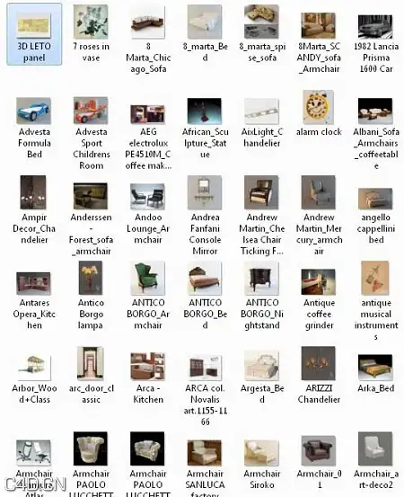 室内家具3D模型合集（窗帘、沙发、楼梯）PROFI 3D Models Complete Collection - C4D之家 - 00297ae1.jpeg