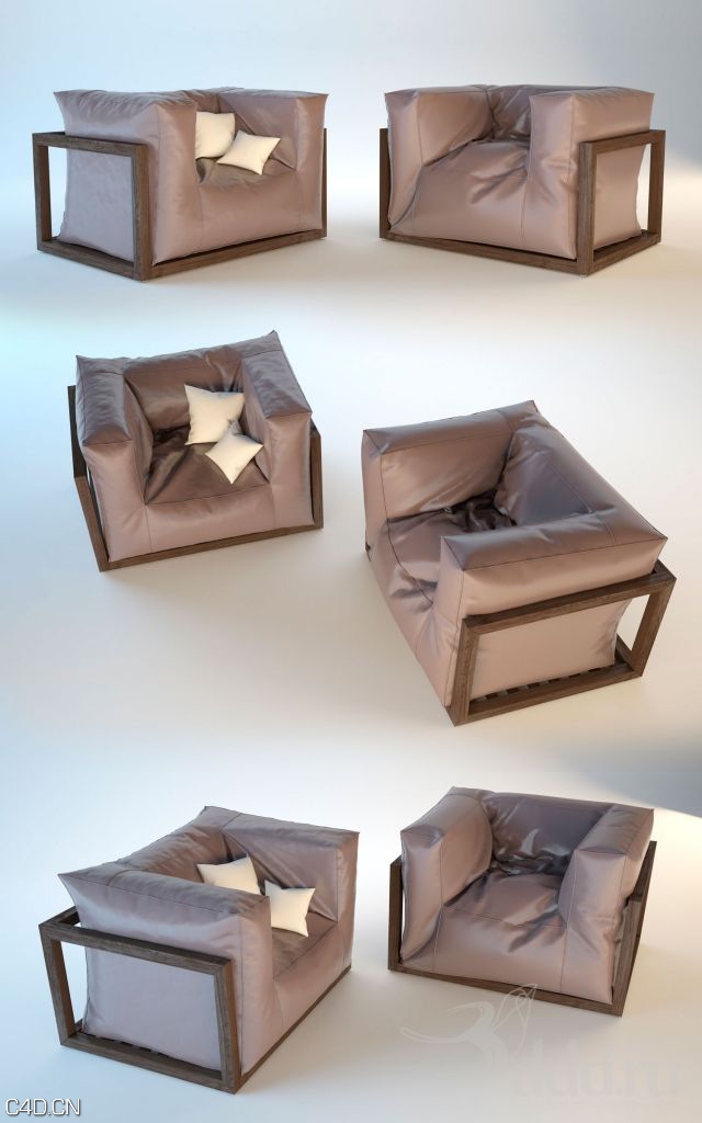 室内家具3D模型合集（窗帘、沙发、楼梯）PROFI 3D Models Complete Collection - C4D之家 - 3ddd1384683782.jpg