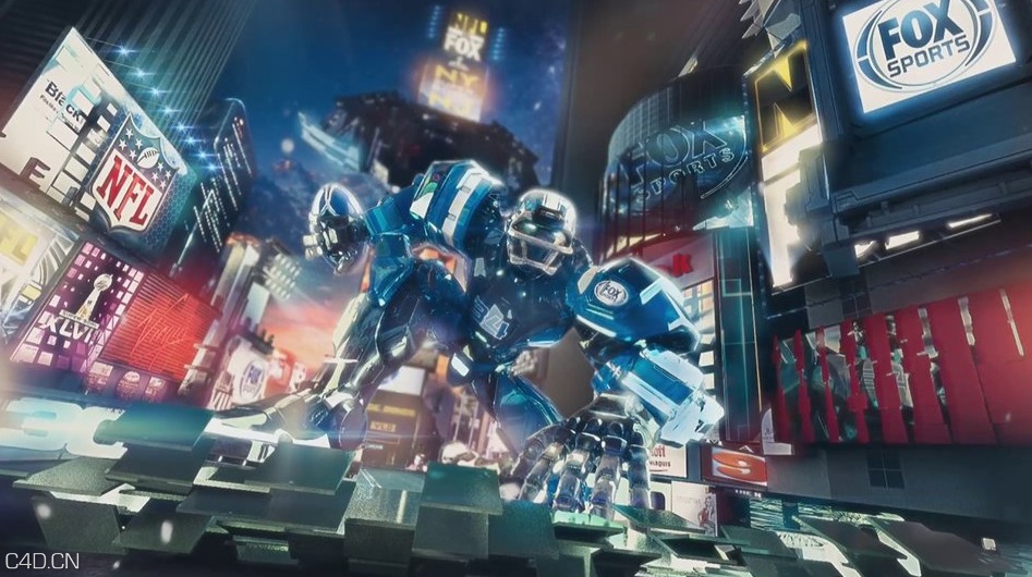C4D R16视频教程：How SCAD Students Assisted FOX to Tackle the Super Bowl