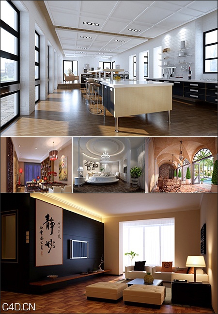 室内3D模型渲染作品 Scene of Luxury House - C4D之家 - 226530dc1587c8e55248c212f5594bbb.jpg