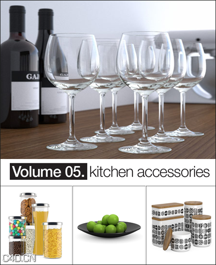 厨房配件：餐具3D模型合集 Model+Model: Vol.05 Kitchen accessories - C4D之家 - 0c7ff20e3ba4752c7ab682c6cf6e5f63.png