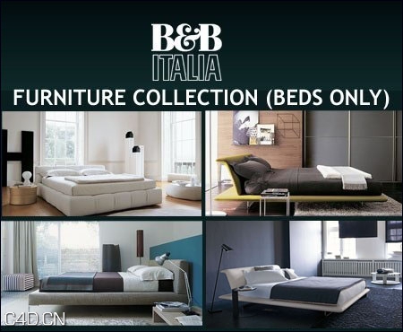 意大利时尚简约床3D模型 B & B Italia Furniture Collection (Beds Only) - C4D之家 - 8ddbf436db769fff56cf4ab83f396bd3.jpg