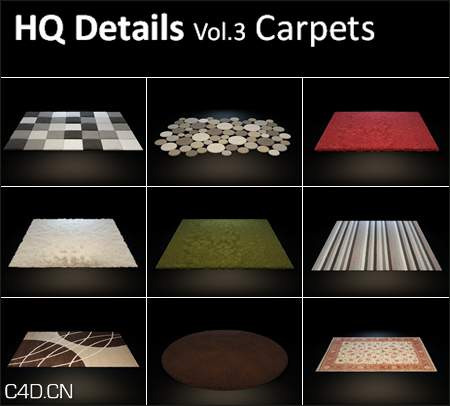 地毯3D模型合集 HQ Details – Vol.3 Carpets - C4D之家 - 1b922782fe7b87b2da635a42fb66e30a.png
