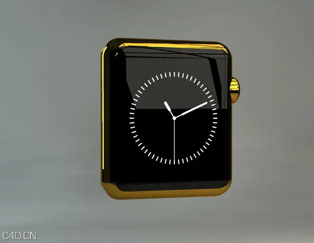 苹果智能手表3D模型 apple iwatch for cinema 4d - C4D之家 - cinema4d_ 2014-09-25 19.12.41.jpg