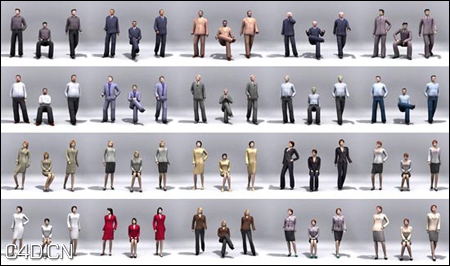 人物3D模型大合集 2D and 3D People Models - C4D之家 - 226aa5dc9ca429b29e13e0e328235e05.jpg