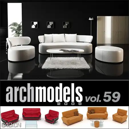 时尚沙发3D模型合集 Evermotion – Archmodels vol. 59 (FBX) - C4D之家 - bafa06e70425d562fe77239f7a422a27.jpg