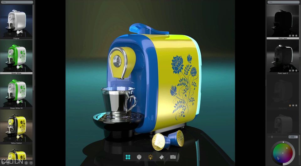 Cinema 4D 与 色彩插件COLORWAY 工作流教程