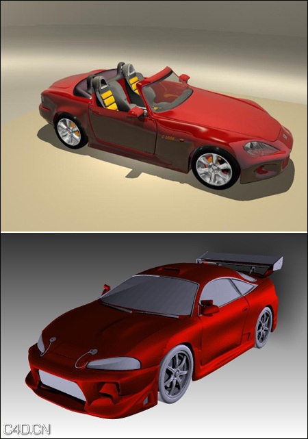 红色跑车3D模型 3D Models of Sports Cars - C4D之家 - f8517b4d9253ab10f6d1b1e020fb9cae.jpg