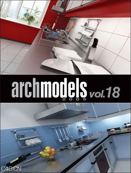 厨房设施3D模型合集 Evermotion – Archmodels vol. 18 (C4D)