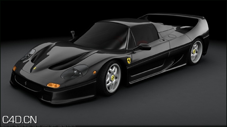 黑色超跑3D模型-法拉利F50 Ferrari F50 and Ferrari ENZO