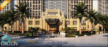 商场外景建筑3D场景模型（MAX）Scene 3darcexterior vol 03 - C4D之家 - 1df7d33f882341ef6e010069a542a29d.jpg