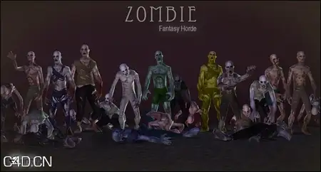 unity模型-僵尸部落：Fantasy Horde Zombies