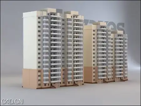 住宅小区建筑3D模型（max | obj）Building