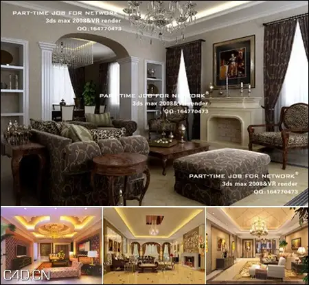 12套豪华客厅3D模型合集（MAX）Luxury Living Room - C4D之家 - 3faceb824f62fc45b44e6fe830f478dc.jpg