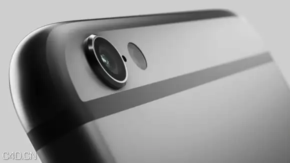 iphone 6手机C4D模型（C4D/OBJ）iPhone 6 SCENE For C4D and Octane Render - C4D之家 - Free-Cinema-4D-Model-iPhone-6-2.jpg