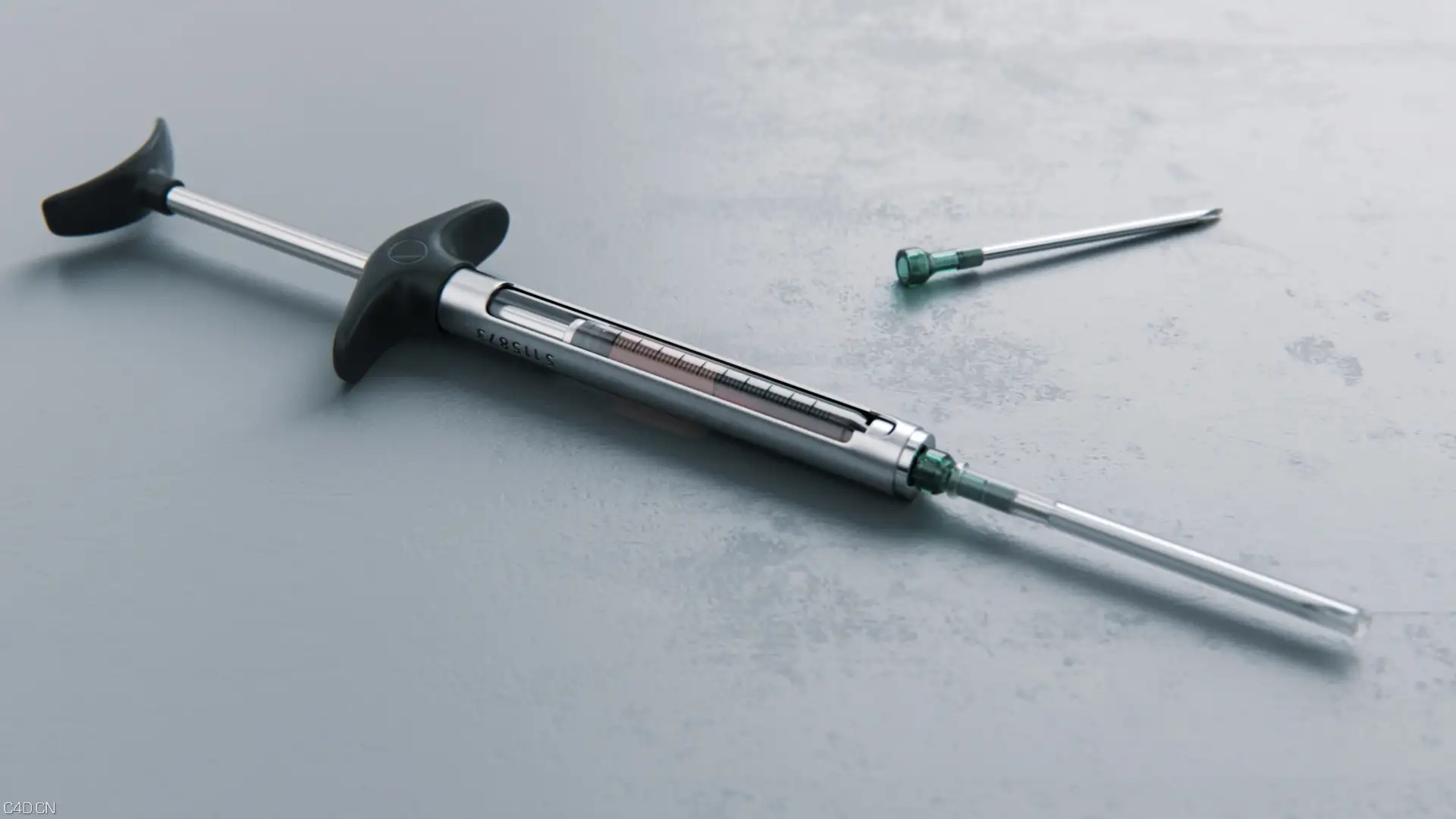 注射器3D模型（C4D/OBJ）SYRINGE SCENE