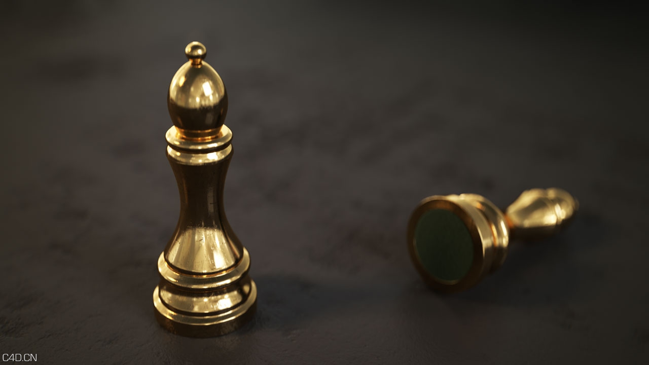 金属头C4D渲染 TOTEM BISHOP