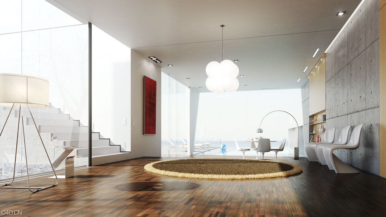 休闲会所C4D室内渲染 HAUS AM MEER - C4D之家 - Haus_Am_Meer.jpg