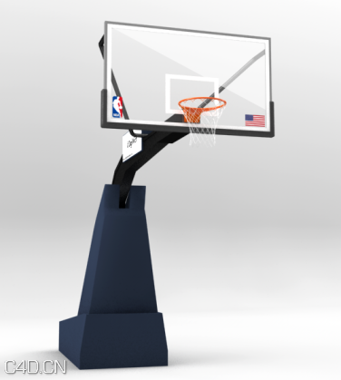 篮球架3D模型 NBA BASKETBALL HOOP - C4D之家 - NBAHoop_Render2.png