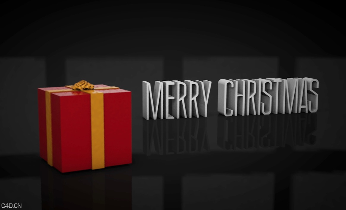 C4D制作一个圣诞礼物盒的视频教程 Self Wrapping Christmas Present - C4D之家 - cinema4d_ 2014-10-11 19.01.19.jpg