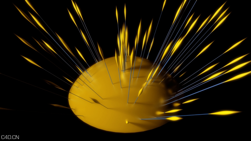 C4D TP曲面法线发射器 TP SURFACE NORMAL EMITTER [C4D R12+]