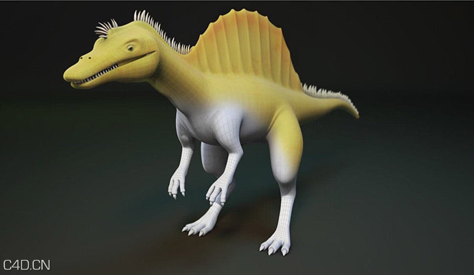 C4D恐龙建模Digital Tutors Polygon Modeling Workflows in CINEMA 4D