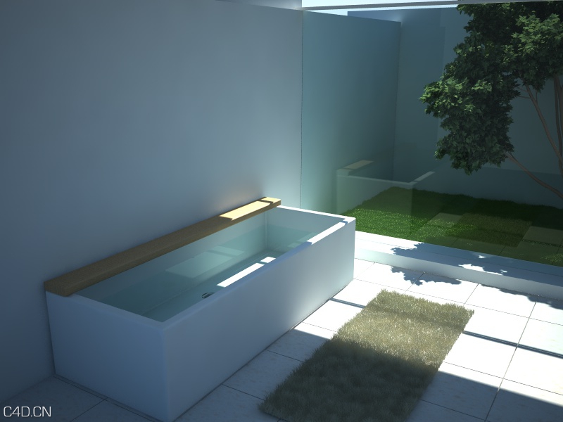 阳光浴缸C4D模型 - C4D之家 - 001.jpg