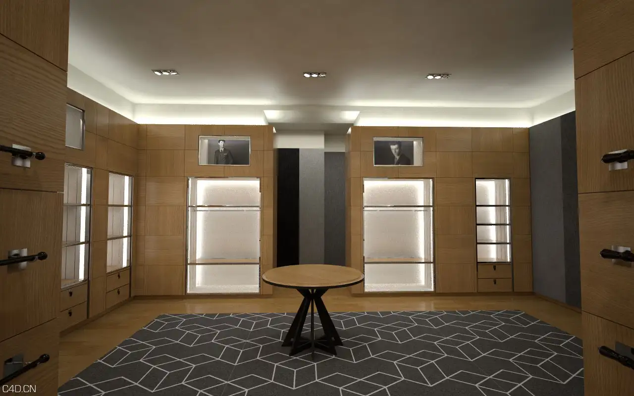 商铺设计渲染 Alfred Dunhill London - C4D之家 - View-4-with-Prints.jpg