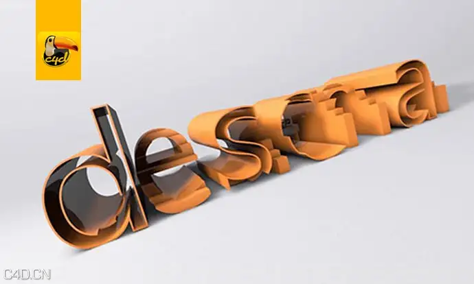C4D实用进阶LOGO动画演绎Step Effector Extrude Sweep Nurbs