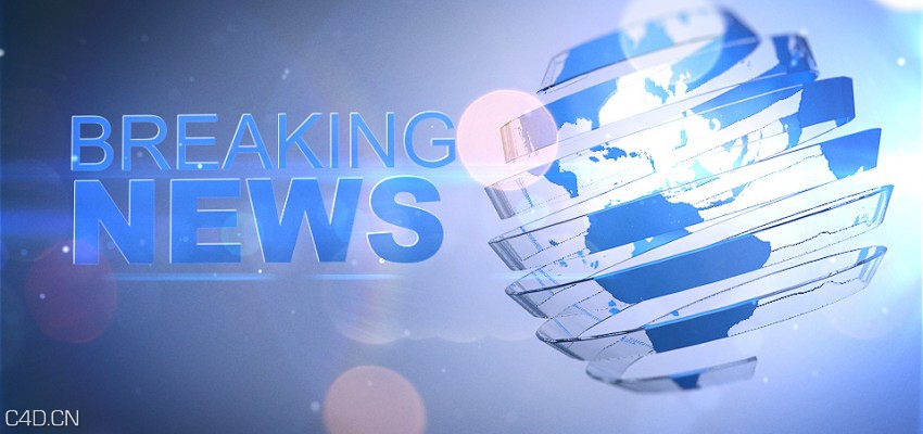 《突发新闻》C4D/AE片头设计视频教程 breaking news