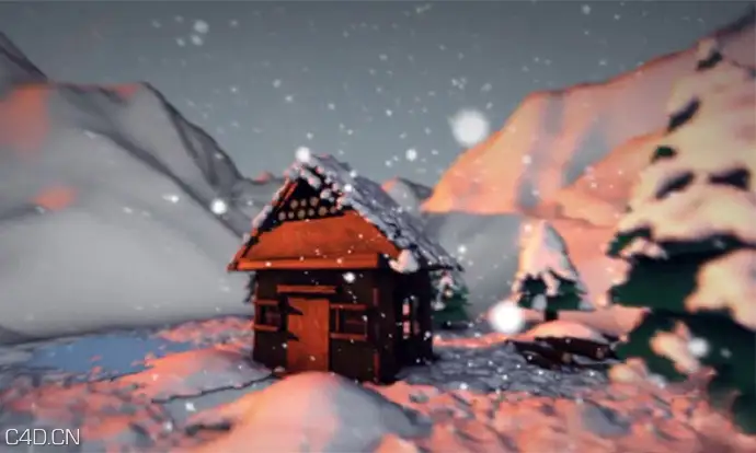 C4D冬季场景制作教程 Winter Scene