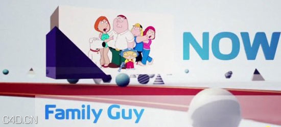 C4D电视包装制作教程 family guy