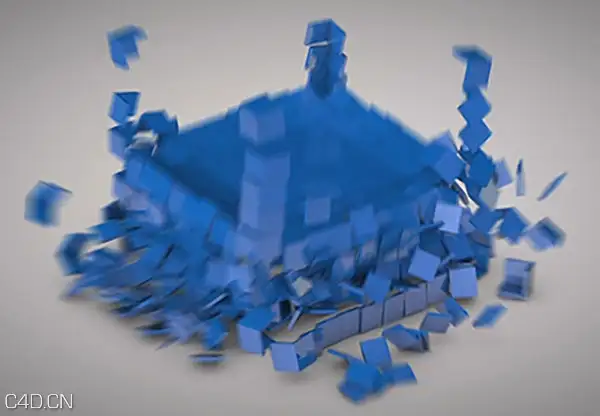C4D粉碎参数对象讲解视频教程 Shatter Parametric Objects in C4D