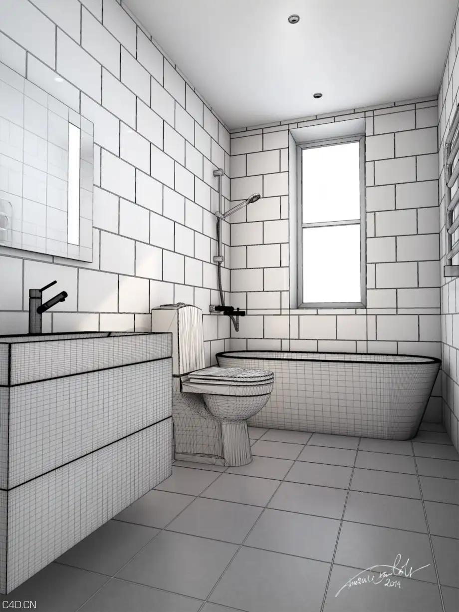 CINEMA 4D客厅渲染作品欣赏 Interior Visualization (3D/CGI) - C4D之家 - Badrum-CGI-WIRE-GoodMonday-21-920x1226.jpg